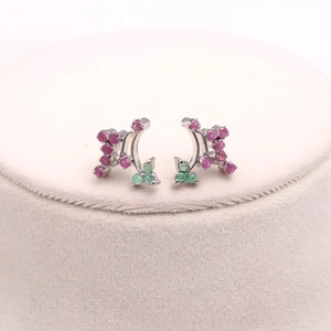 Handmade Wedding Choker Necklace Set Ruby Emerald Gemstone Jewelry for Women Wholesale Price - Product Image 3