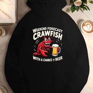 เสื้อฮู้ดลำลองของผู้หญิงคาดการณ์วันหยุดสุดสัปดาห์เบียร์กุ้ง - Product Image 1