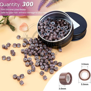 Kit completo de herramientas para extensiones de cabello, alicates de acero inoxidable, aguja de gancho, anillos, hilo para uso en instalación de cabello en salón - Product Image 3