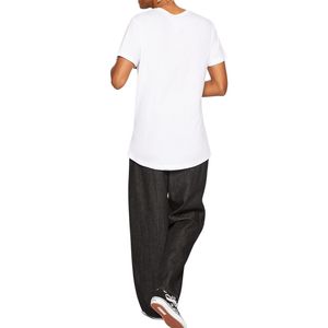 T-shirt col rond en coton épais personnalisé, vente en gros OEM ODM, grande taille, pour homme, décontracté, avec logo, style streetwear - Product Image 3
