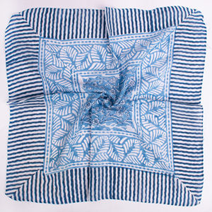 Bandana en coton artisanal de Jaipur imprimé floral, de haute qualité, respirant, à nouer, unisexe, écologique, foulard tendance - Product Image 4