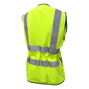 Lightweight Breathable Safety Vest for Construction <b>Worker</b> Zipper Closure Security Reflective Tape Safety Vest <b>Jackets</b> - Product Image 6