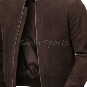 Chaqueta de Cuero Sintético Casual para Hombre, Talla Grande, con Cierre, Corte Ajustado, para Otoño e Invierno, Estilo Motociclista - Product Image 3