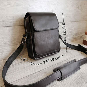 Sacs bandoulière en cuir pour hommes à prix abordable, sacs bandoulière en cuir personnalisables selon votre design, sacs bandoulière en cuir 2026 en vente - Product Image 5