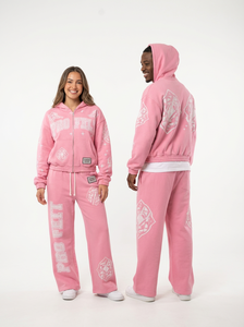 Ensemble de survêtement 2 pièces Pro Felt personnalisé pour homme, en molleton 100 % coton, imprimé Tigre Étoile, style décontracté streetwear - Product Image 6