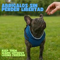 Abrigo para Perro con Forro Polar Cálido, 6 Colores, Tallas S-5XL, Incluye Arnés para la Comodidad de tu Mascota