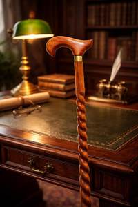 Bastón de Madera Antiguo Unisex, Diseño Artesanal con Base Desplegable de Goma, Ligero, de Pakka y Sheesham, para Personas Mayores, Hombres y Mujeres - Product Image 6