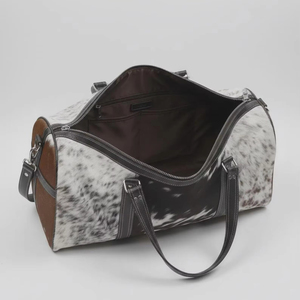 Bolsa de Viaje de Cuero Genuino, Ligera, Estilo Vintage, con Cierre, Gran Capacidad, Unisex, para Fin de Semana - Product Image 1