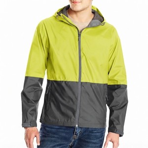 Men's Hooded Color Block Windbreaker <b>Jacket</b> Lightweight Waterproof Zip Up Outdoor Running Hiking Casual Windproof Coat - Product Image 4
