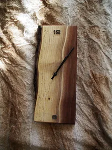 Natural Wooden <b>Wall</b> <b>Clock</b> Affordable Best Quality Elegant Home Decor <b>Clock</b> for Living Room <b>Bedroom</b> Office - Product Image 5