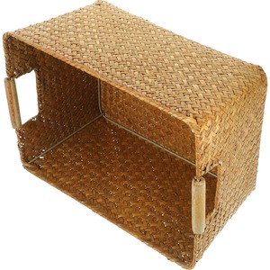 Panier en jonc de mer naturel tressé à la main, panier de rangement, vente en gros, écologique, fabriqué au Vietnam - Product Image 3