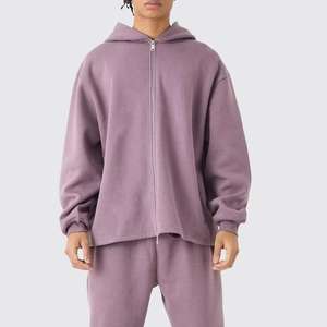 Conjunto Deportivo de Dos Piezas, Diseño Moderno, Alta Calidad, Color Sólido, Lavado Ácido, Ropa Deportiva, Chándal Informal para Hombre - Product Image 2