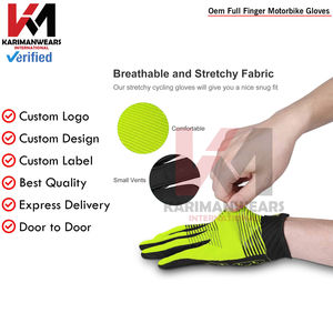 Gants de moto avec paume renforcée, équipement de protection durable, ajustement confortable pour les motos de route, de tourisme et de sport - Product Image 3