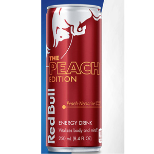 Red Bull édition pêche 250 ml, boisson énergisante Red Bull 250 ml, vente en gros Red Bull / boissons gazeuses - Product Image 1