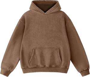 <b>UK</b> Style 100% Cotton Acid Wash Hoodie Vintage Streetwear Heavyweight Oversized Unisex Pullover Blank <b>Sweatshirt</b> - Product Image 2