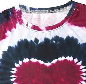 T-shirt Tie-Dye Oversize Femme Tendance Streetwear Décontracté Vintage Respirant Teint par Trempage - Product Image 6