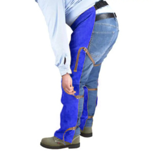 Premium Quality Industrial Work Wear Safety Protection New Aerial Protective Leather Welding <b>Trouser</b> for Safety Working Wear - Product Image 5
