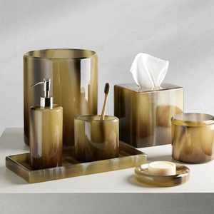 Juego de Accesorios de Baño de Resina Ecológica de Cuatro Piezas, Moderno y de Lujo, para Uso en Hoteles y Hogares - Product Image 6