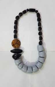 Handmade Resin <b>Beaded</b> <b>Necklace</b> with Art Theme Trendy Design for Unisex Party Fashion Jewelry From India - Product Image 3