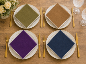 Custom <b>Linen</b> <b>Cloth</b> Napkin Square Reusable Washable Dinner <b>Table</b> Napery for Home Hotel Restaurant Wedding Decor - Product Image 5