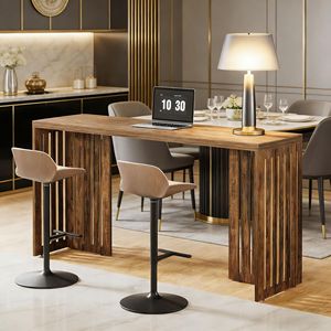 Farmhouse-Style Console <b>Table</b> for Entryway or Behind Sofa Bar <b>Tables</b> for Couch Use - Product Image 4