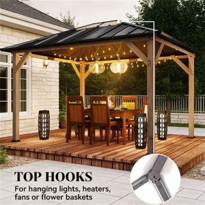 Pérgolas y Toldos de Madera de Nogal Claro, Elegantes Pérgolas, Gazebos y Pabellones - Product Image 4