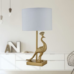 Flamingo Bird <b>Table</b> <b>Lamp</b> Gold Brass Animal <b>Base</b> Modern Eco-Friendly Decorative Artistic Lighting Sculptural Diwali Durable Home - Product Image 6