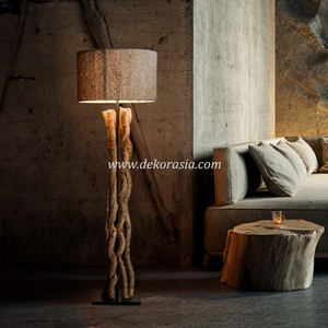 Liana Standing Lamp Decorative Exotic Style Wooden lamp for Home Interior Bedroom Living Room Hotel - Product Image 6