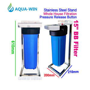 15" Big Blue <b>Plastic</b> Single Stage Outdoor & Household Manual Water Filtration System - Product Image 2