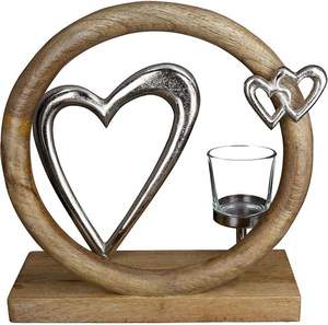 Contemporary Metal And Wooden <b>Christmas</b> Decor Centerpiece Handcrafted Festive Seasonal Holiday Home Styling - Product Image 2