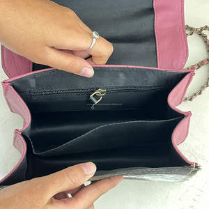 Sac à bandoulière en cuir de vachette fait main avec sculpture florale et chaîne, style western, sac à main pour femme - Product Image 6