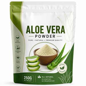 Polvo de Aloe Vera de calidad alimentaria, 100% puro, 250g, polvo de Aloe Vera de malla fina, ingrediente vegetal para procesamiento de alimentos y recetas - Product Image 1