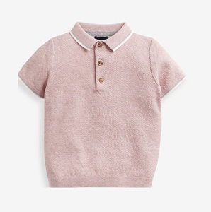 Vente en gros de polos pour bébés garçons et tout-petits en coton doux pour la peau, vêtements pour enfants tendance, polos unis pour enfants, sur mesure - Product Image 2