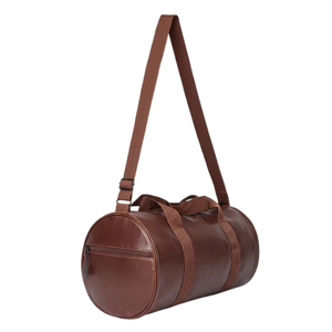 Sac de sport tendance avec compartiment à chaussures, fermeture éclair, en cuir véritable, étanche, séparation sec-humide, unisexe, voyage, OEM, marque privée - Product Image 1