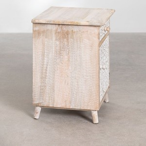 Mesita de noche Vandana Amber Layer de madera de mango - Product Image 3