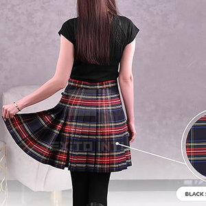 Minifalda de punto transpirable de cintura alta para mujer, 100% poliéster, ajustada, acanalada, estilo lápiz, casual, ceñida al cuerpo - Product Image 2