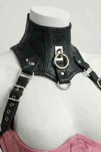 OEM Manufacturing Custom Women Fetish Club Wear Adjustable PU Leather <b>Full</b> for Sexy Hook-and-Eye Design Sports Use High - Product Image 4