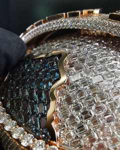 Collar de Hip Hop para Hombre con Letra Personalizada, Plata de Ley 925, Diamantes Moissanite VVS, Número, Nombre, Inicial, Logotipo - Product Image 3