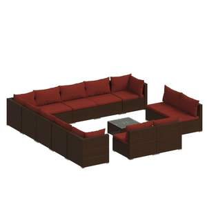Ensemble de salon de jardin Cinnamon Red en couleur marron - Product Image 2