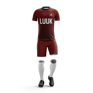 Conjunto de Camiseta y Pantalones Cortos de Fútbol para Hombre LUUK International Personalizados, Talla Grande, 100% Poliéster, Transpirables y que Absorben la Humedad - Product Image 2