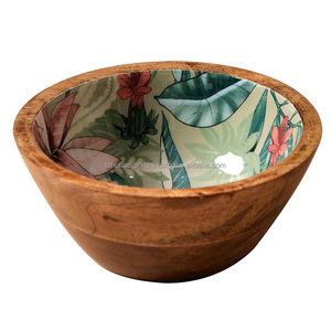 Bols de service en bois de qualité supérieure pour la décoration de table à manger disponibles au prix de gros dans la conception standard - Product Image 3