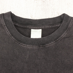 High Quality Sleeveless <b>Shirts</b> 100% Cotton Retro Acid Washed Crew Neck Sleeveless Seamless Gym Workout Tank Top for Men - Product Image 3