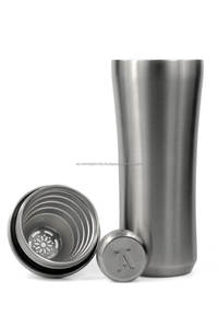 Stainless Steel <b>Cocktail</b> Shaker <b>Set</b> with Mirror Finished Perfect for Drink <b>Mixing</b> and Stylish Barware Accessory - Product Image 2
