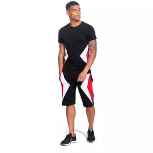 Ensemble de t-shirt et short pour homme en tissu velours léger et respirant en polyester/coton, personnalisé, fabriqué au Pakistan - Product Image 4