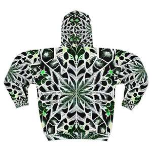 Sudadera con capucha unisex de algodón 100% de alta calidad, personalizada al por mayor, con cremallera, bordada, con cuentas, deportiva, cómoda, de forro polar, para otoño, con sublimación. - Product Image 2