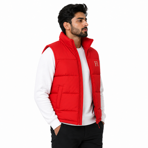 Chaleco Acolchado para Hombre, Sin Mangas, Impermeable, Chaquetas para Hombre, Cuello Alto, Cierre de Cremallera, Chaleco de Invierno para Exteriores, Logotipo Personalizado, OEM, Venta al Por Mayor - Product Image 2