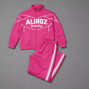 Ensemble survêtement coupe-vent personnalisé avec logo imprimé sur le devant pour hommes - 100% nylon respirant, séchage rapide, streetwear, hiver, extérieur - Product Image 1