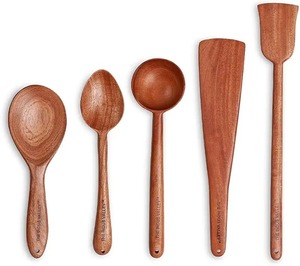 Ensemble de couverts en bois avec logo personnalisé, en bambou, réutilisables, écologiques, ustensiles de table durables, vaisselle de cuisine - Product Image 5