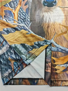 T-shirt en polyester respirant anti-UV à manches longues pour homme, imprimé cerf, personnalisé par transfert thermique, logo avant/arrière - Product Image 2