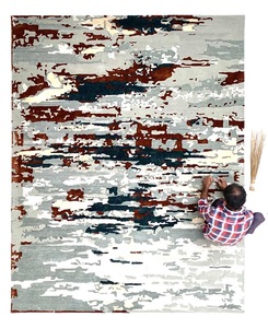 Alfombra Tradicional Roja de Primera Calidad, Hecha a Mano, con Pelo Grueso y Suave para Sala de Estar o Dormitorio - Product Image 2